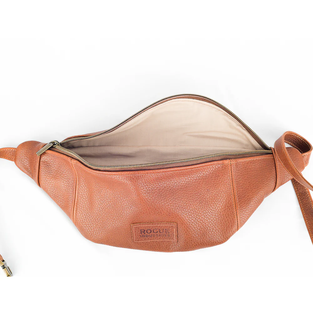 Crescent Leather  Sling Bag